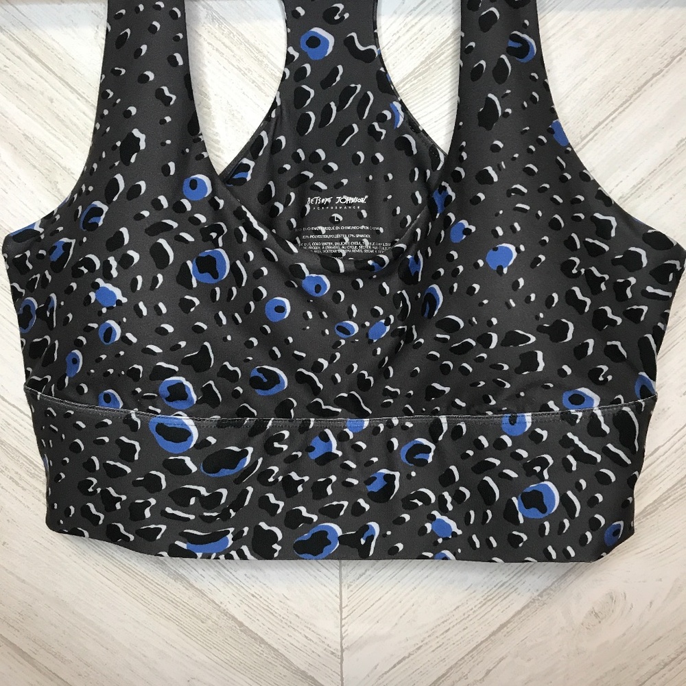 BETSEY JOHNSHON Cheetah Crop Sports Bra - Picture 4 of 4